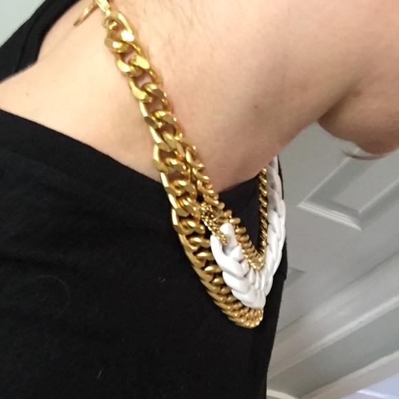 24k Gold and resin chain Ben Amun x DKNY necklace - Picture 4 of 4